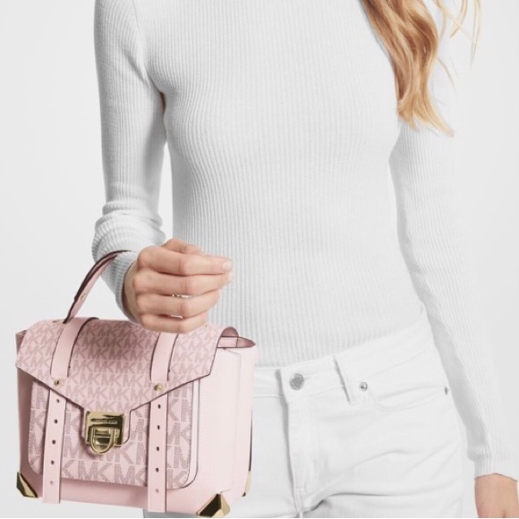 Michael Kors Manhattan Medium Leather Satchel - Picture 11 of 11